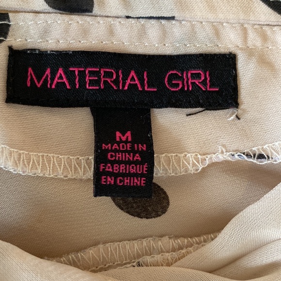 Material Girl Sheer Polka Dot Top With Studded Collar - Picture 8 of 10